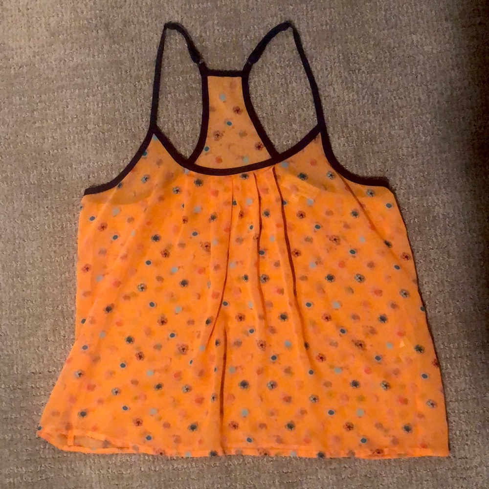 Vera Wang Chiffon Type Tank Top